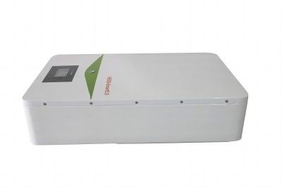 Baterai Lithium Penyimpanan Energi Komersial 100A Dengan Kotak Logam Putih