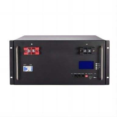 Isi Ulang Baterai Lithium Ion 51.2V 100AH ​​BMS Untuk Catu Daya Bank