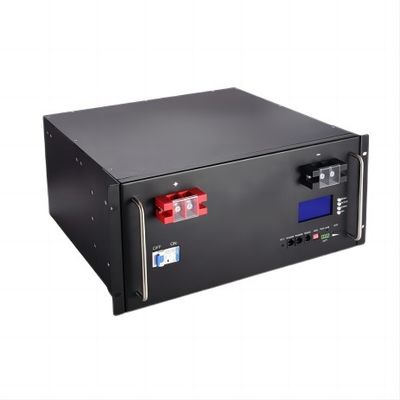 Isi Ulang Baterai Lithium Ion 51.2V 100AH ​​BMS Untuk Catu Daya Bank