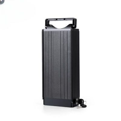 Baterai Sepeda Listrik Lithium 10S4P 36V / 48V Seri Ekor Gantungan Belakang Hitam 10.4AH