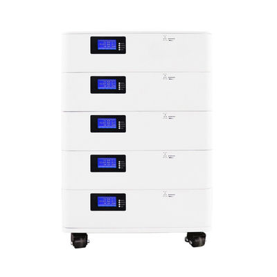 Bluetooth Tiga Fase Solar Inverter Dry Contact LifePO4 Baterai 5KWH 10KWH Untuk Sistem Penyimpanan Energi Surya