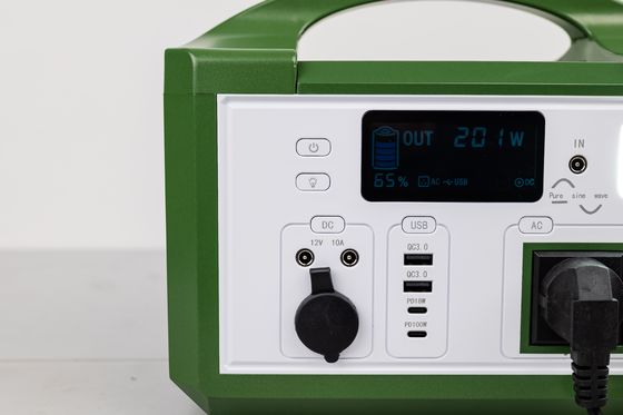 Efisiensi Tinggi AC 300W 220V Output Portable Solar Generator Rechargeable LifePO4 Baterai Untuk Hiking Outdoor