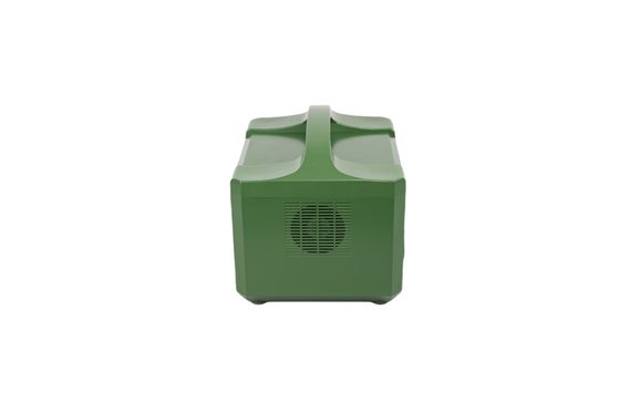CE Disetujui Wireless Charging Uninterrupted Portable Solar Power Bank Dengan Case Plastik Hijau Untuk UPS Backup System