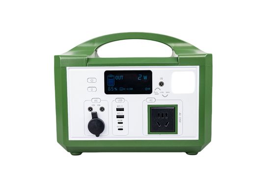 Quick Charge MPPT Solar Cotroller 600W Power Green Plastic Case Solar Generator Untuk Outdoor Backup System