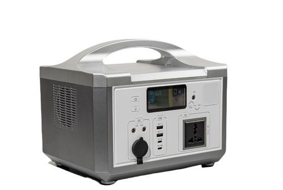 IP65 Portable Power Supply LifePO4 600WH Baterai Daya Keluar Hingga 1200W Generator Energi Surya Untuk Camping / Penggunaan Rumah