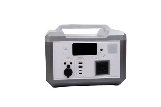 Silver Shell Ultra Output Power 600W EU Adapter Charging Power Bank Dengan LCD Displays Screen Untuk RV Outdoor Camping