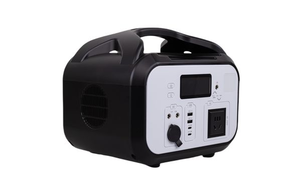 600W Matt Hitam Plastik Kandang Efisiensi Tinggi MPPT Dukungan Solar Mobile Power Bank Dengan Bluetooth