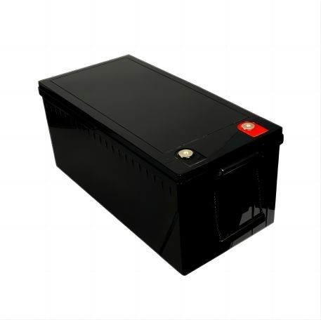 Daya Output Tinggi Ramah Lingkungan 12.8V 220AH Matt Black Dengan BYD Cell LifeP04 Baterai Lithium Untuk RV