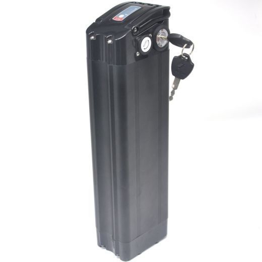 1500 Cycle Times Portable Handle 36V 10AH Paket Sepeda Listrik Aluminium Hitam Dengan Kunci Aman Untuk Sepeda Lipat Listrik
