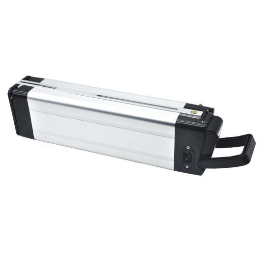 Menghemat energi 4 Pin 48V 10.4AH 18650 Lithium Sepeda Listrik Sliver Seri Ikan Anti Jatuh Buckle Untuk Sepeda Listrik