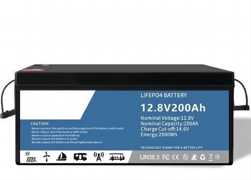 BYD 12.8V 200AH Lifep04 Lithium Battery Pack Dengan LCD Untuk Golf Cart