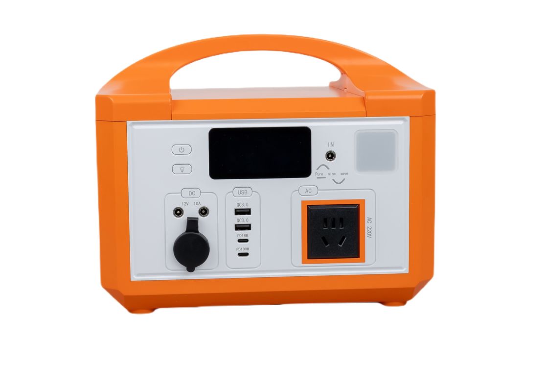 600W AC Outlet Recharge Lithium Iron Phosphate Baterai Dengan Baterai Fireproof Pack Backup Power Station Untuk Pasokan Drone