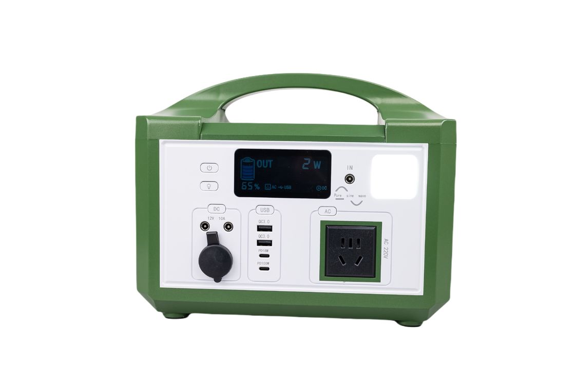 Efisiensi Tinggi AC 300W 220V Output Portable Solar Generator Rechargeable LifePO4 Baterai Untuk Hiking Outdoor