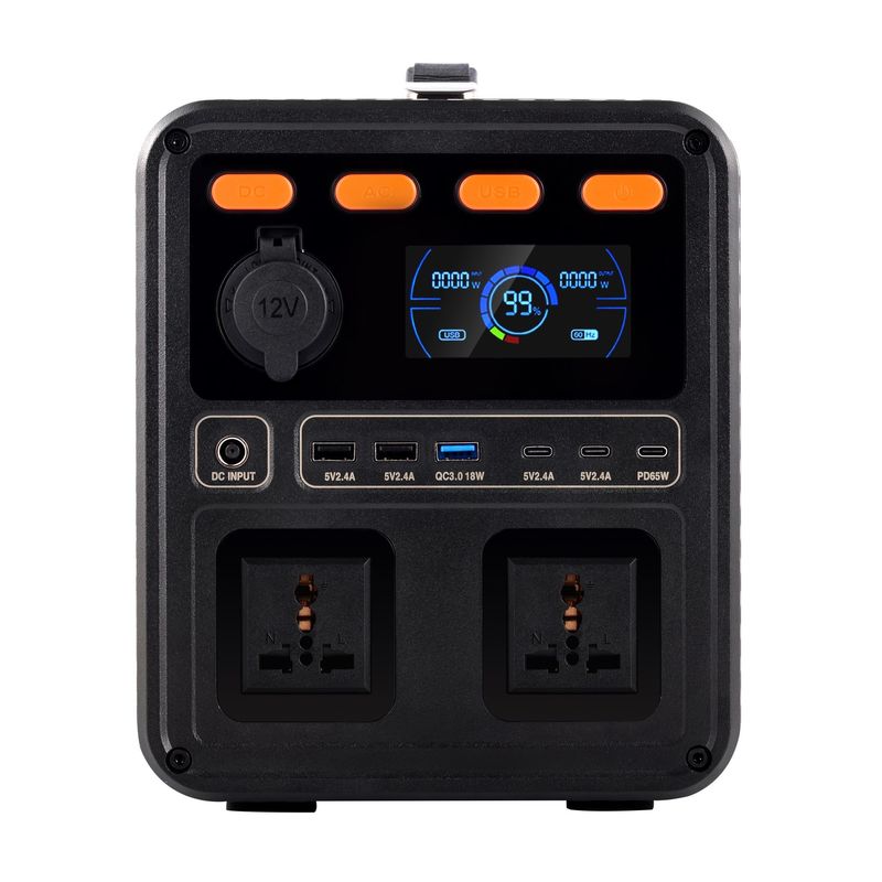 Umur Panjang Gelombang Sinus Murni DC13V Daya Keluar AC Hingga 1300W Generator Daya Surya Darurat Dengan CE / UL Disetujui